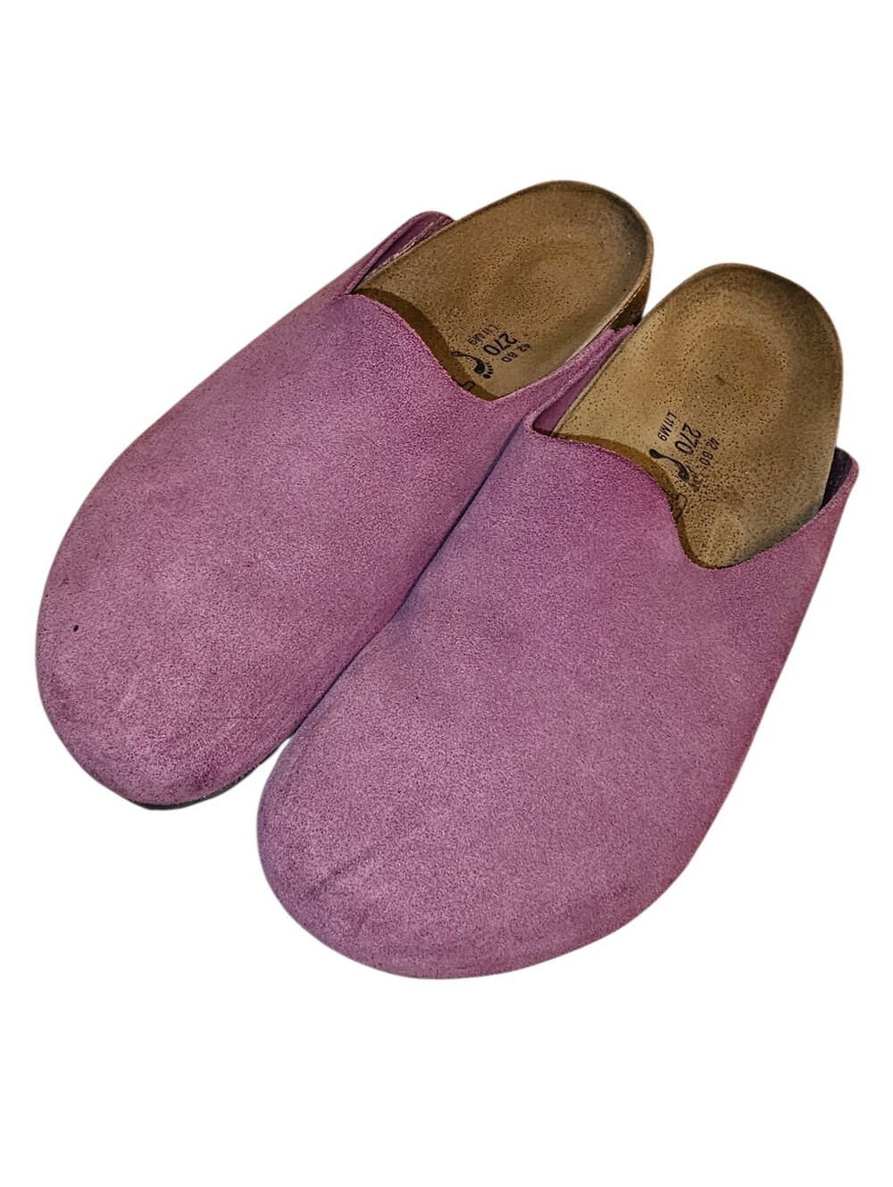 TATAMI BIRKENSTOCKS Vintage Fuscia Suede Clog Slip On Mules - Size 42 / 11